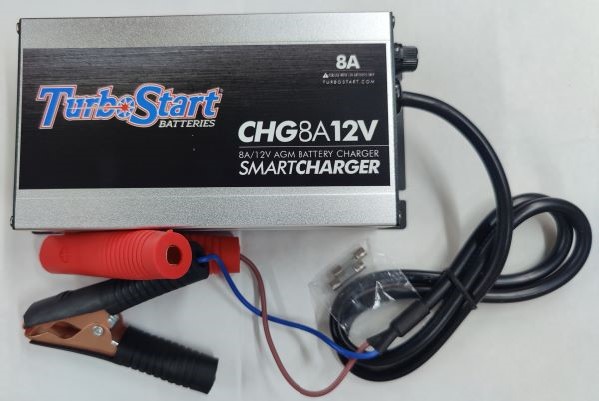 TurboStart CHG8A12 AGM Battery Charger 12 volt 8 amps